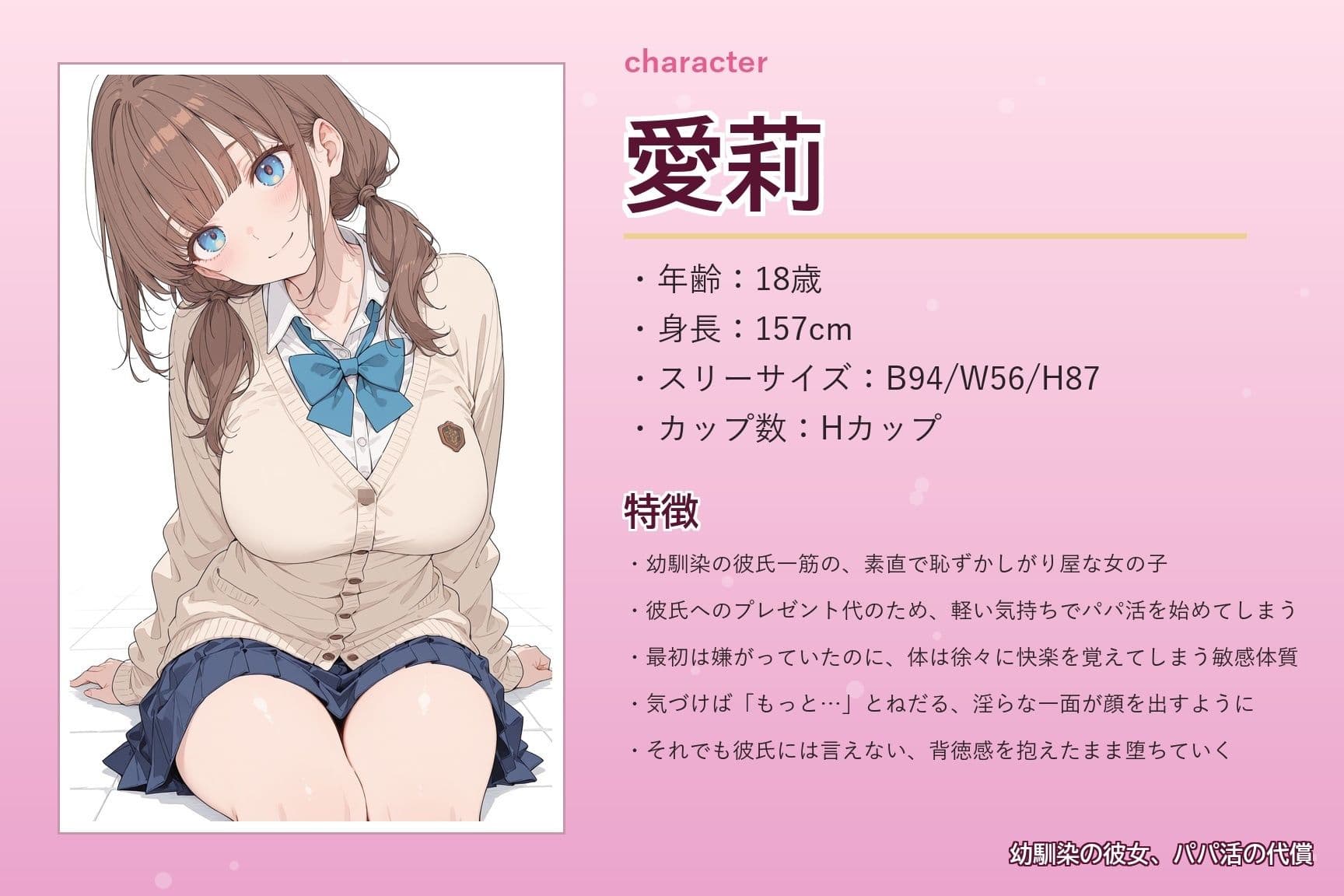 幼馴染の彼女、パパ活の代償〜彼氏へのプレゼントは寝取られ堕ちの証〜 サンプル1