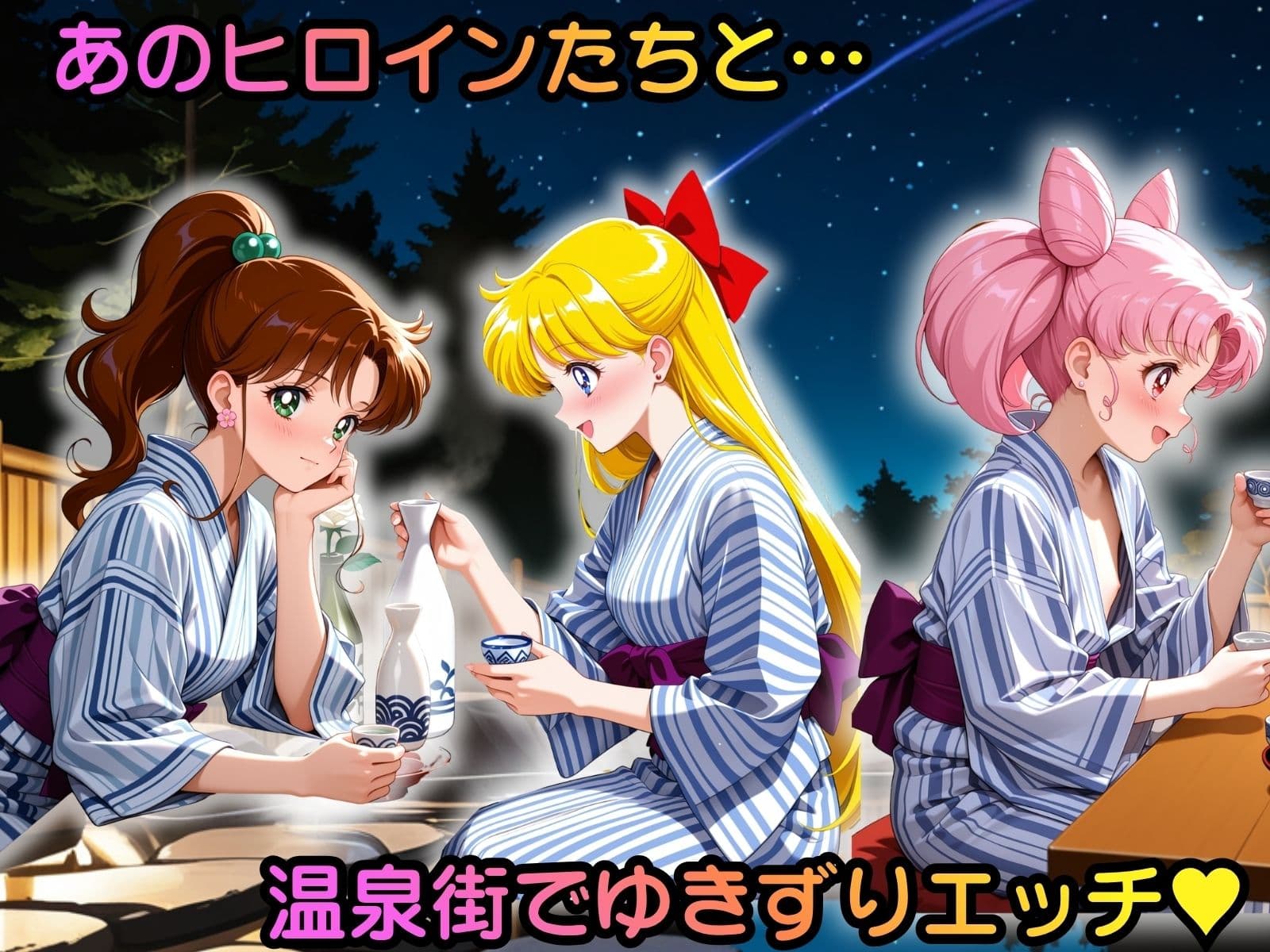 ヒロイン温泉街ゆきずりエッチ 美少女戦士セーラ●ムーン編その2 サンプル1
