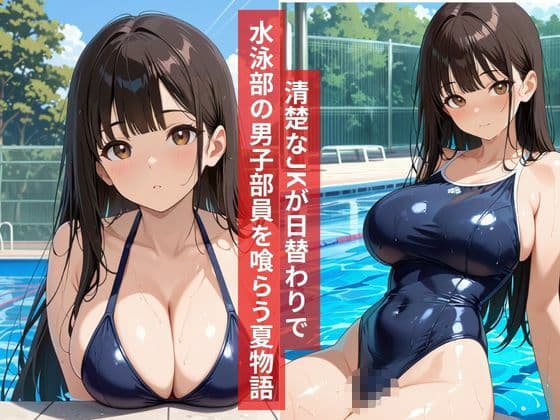女子校生スク水灼熱の合宿SEXヒロインは日替わりで男を喰らう サンプル1