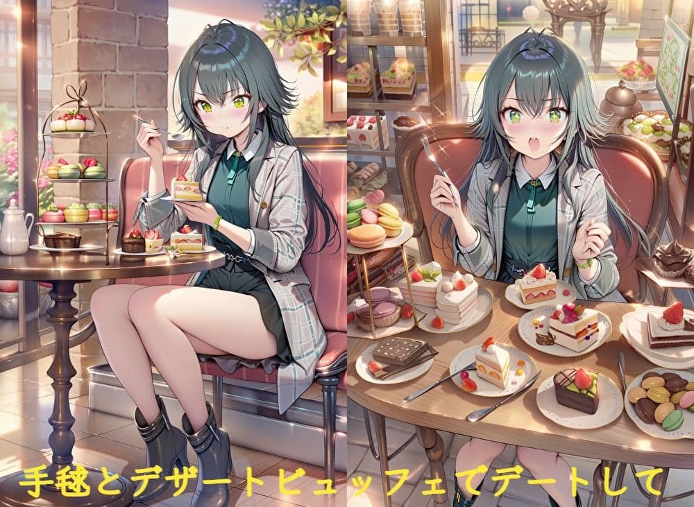 月〇手毬とでーとしてえっち サンプル1