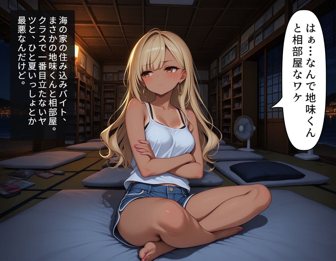 小悪魔ギャルまりんの海の家バイト〜巨根バレからはじまる、ふたりだけの夏〜 サンプル1