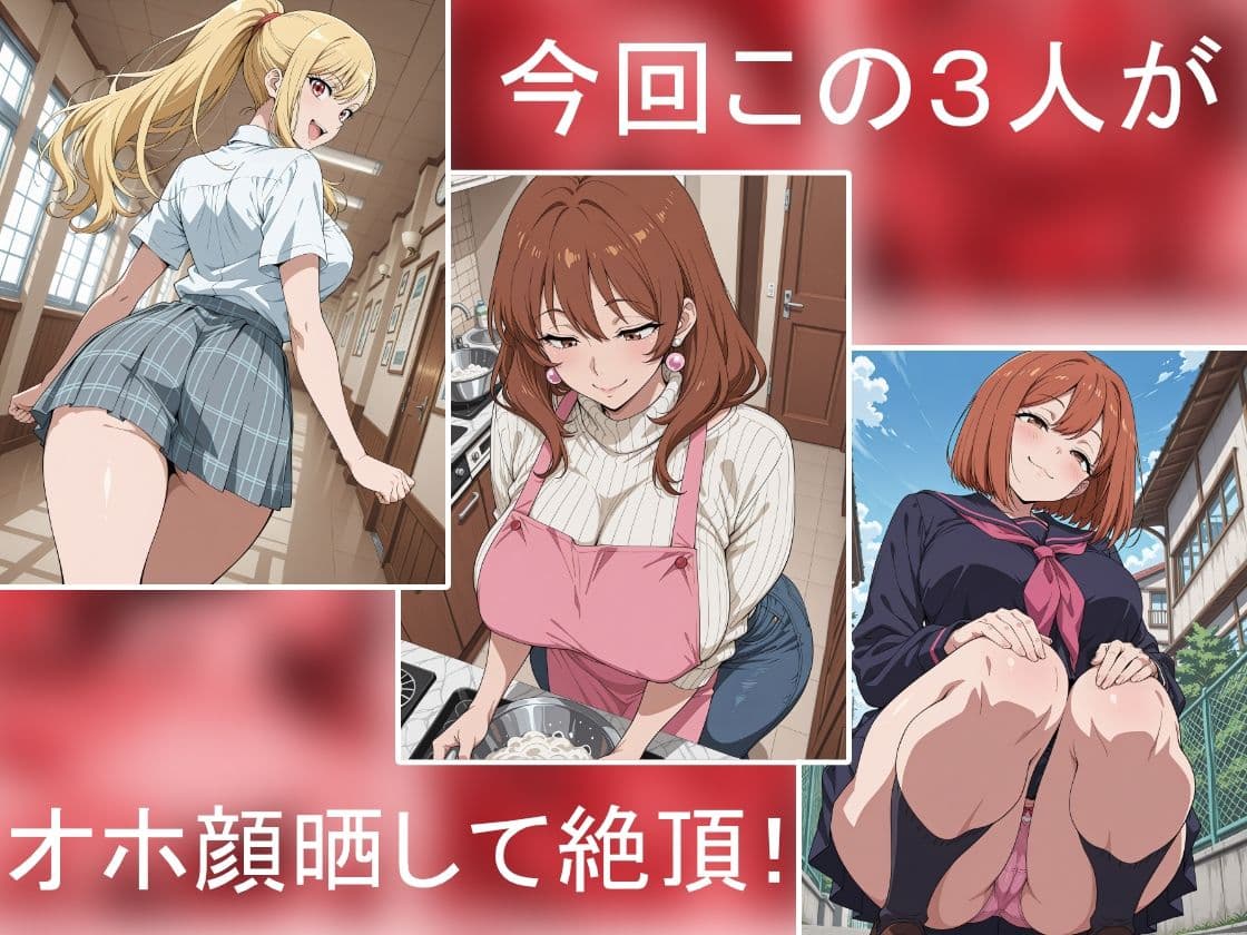 変態オホ顔下品アクメコレクションVol.1 サンプル1