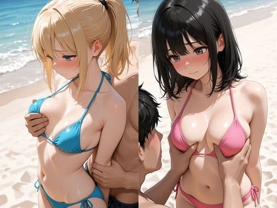 【浜辺性交】真夏のビーチで開放セックス〜無人の海で絶頂！ハメまくり！〜 サンプル1