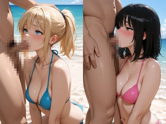 【浜辺性交】真夏のビーチで開放セックス〜無人の海で絶頂！ハメまくり！〜 サンプル3