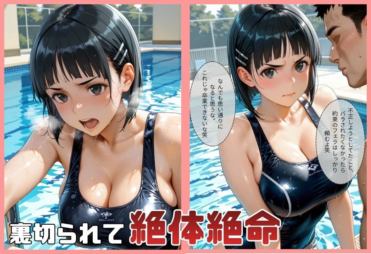 JK×教師のスク水孕ませエッチ サンプル4