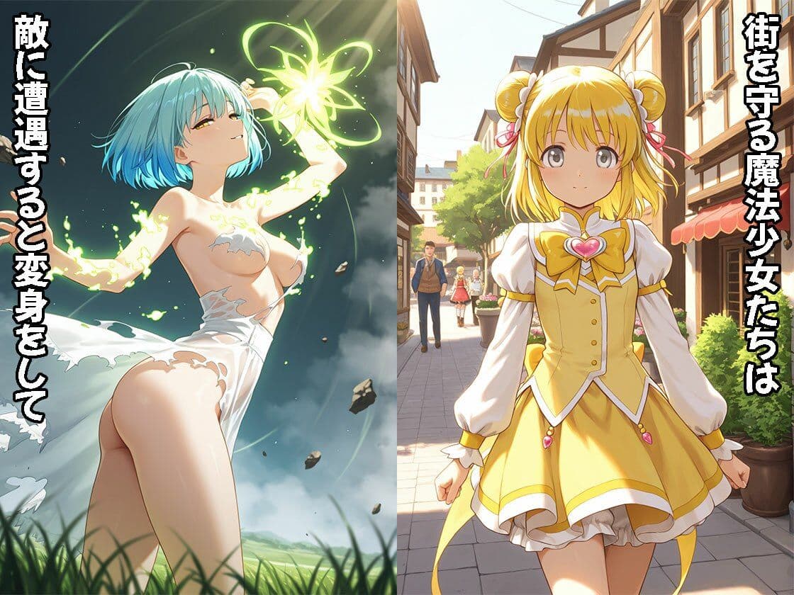 魔法少女は負けたら裁かれる（CG500枚） サンプル1