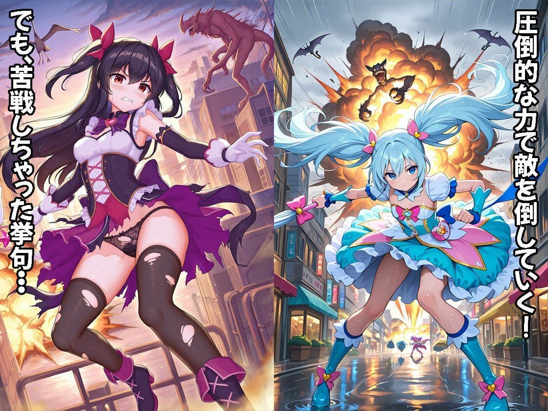 魔法少女は負けたら裁かれる（CG500枚） サンプル2
