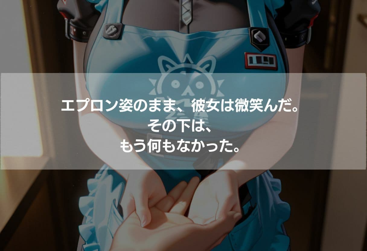 裸エプロンでお出迎え 〜ただいまの声で始まる甘くてエッチな夜〜 サンプル1