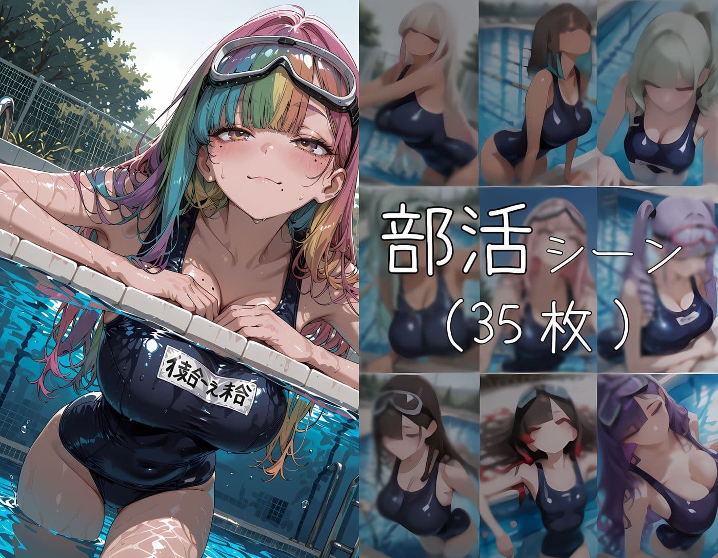 スク水J○ 更衣室で●す サンプル4