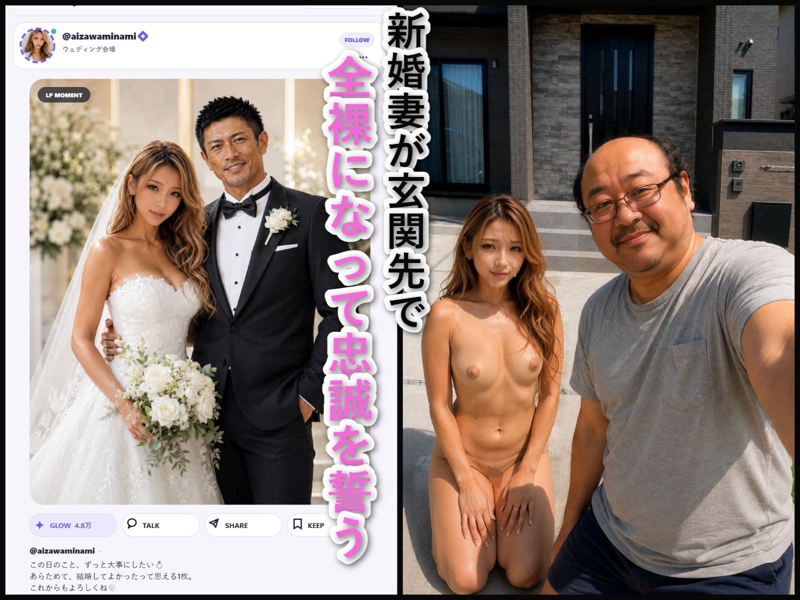 美人ギャル妻・相沢美波―夫にすべてを見せつけ、逆ギレ催●男を「ご主人様」と呼ぶまで― サンプル1