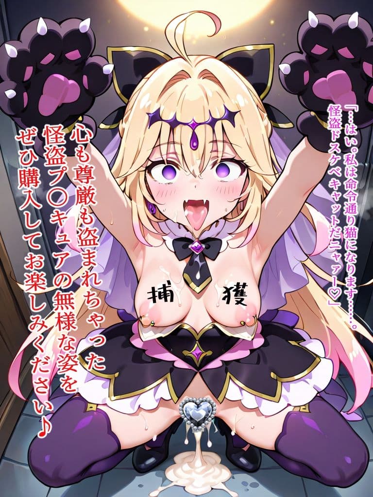 ヘコヘコ！プ〇キュア  ブラック サンプル6