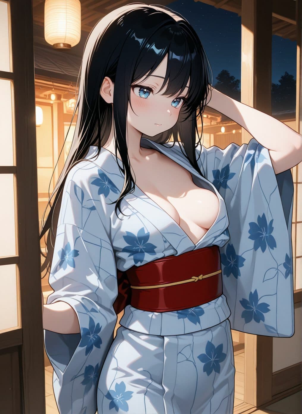 夏祭りに来ていた浴衣女子がおじさんたちに犯●れる サンプル1