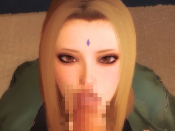綱手のコスプレでフェラしてくれる彼女