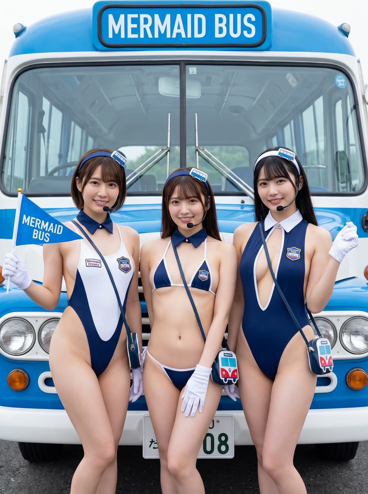 水着バスガイド写真集 サンプル2