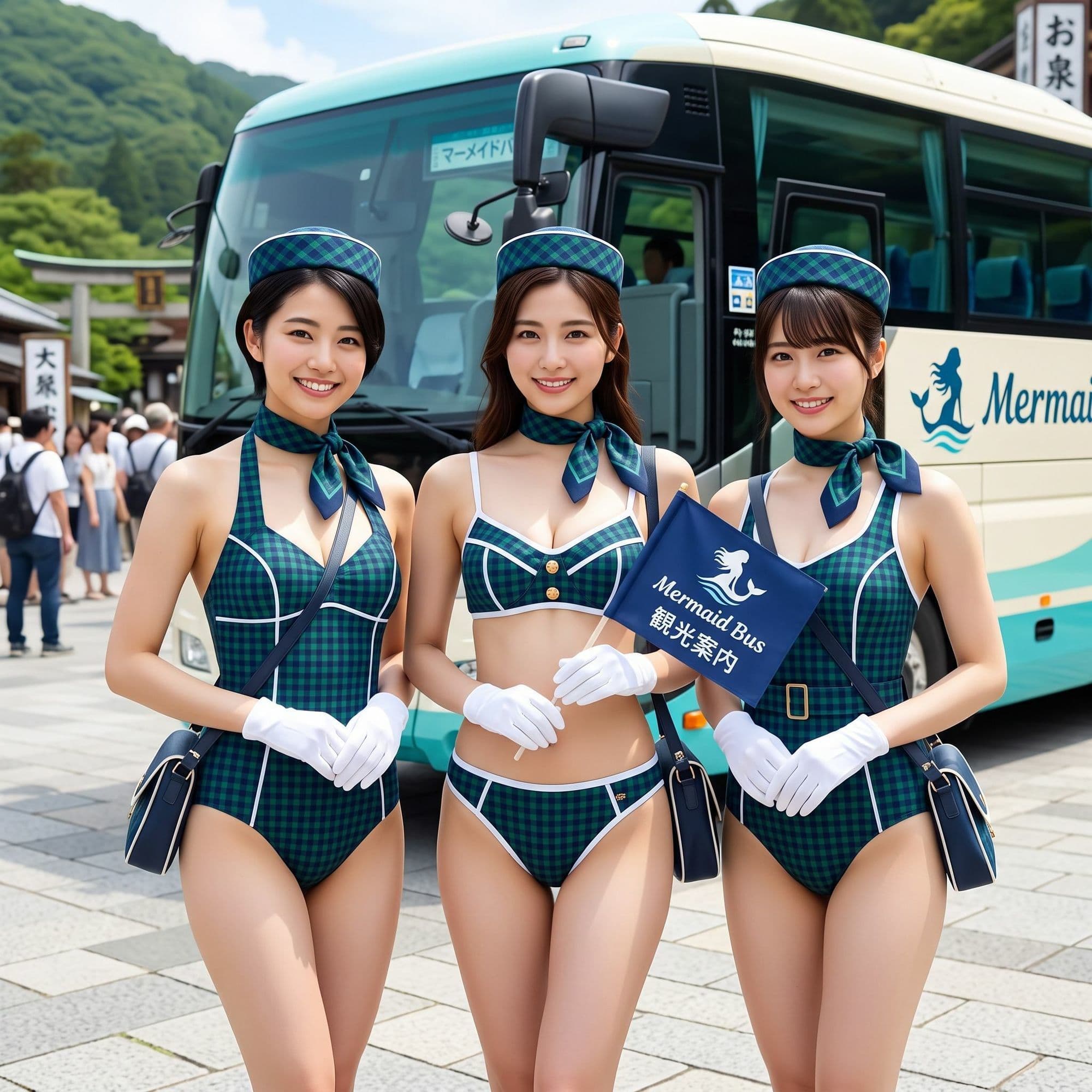 水着バスガイド写真集 サンプル3