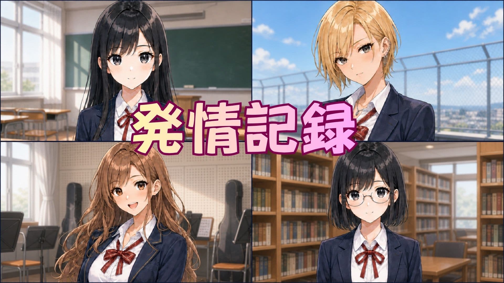 【高画質】媚薬で理性崩壊…J○4人が着衣のままイキ狂う発情記録 サンプル4