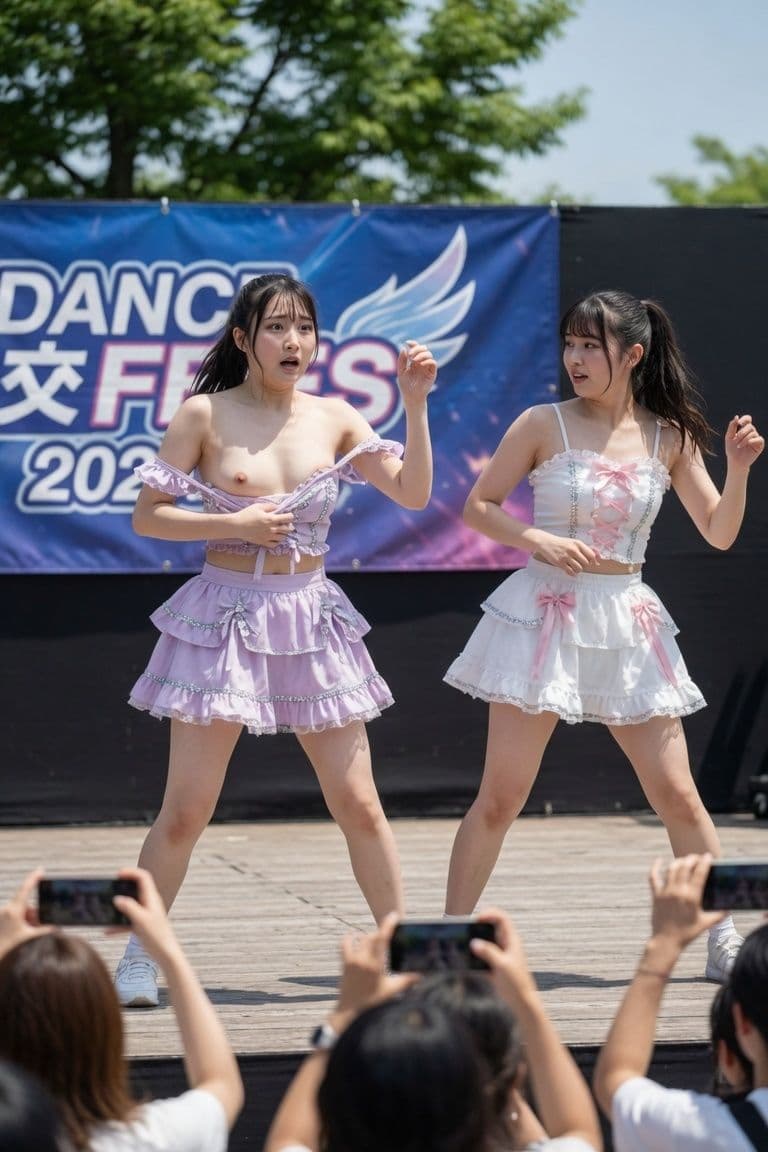 アイドルのおっぱいポロリハプニング画像集 サンプル5