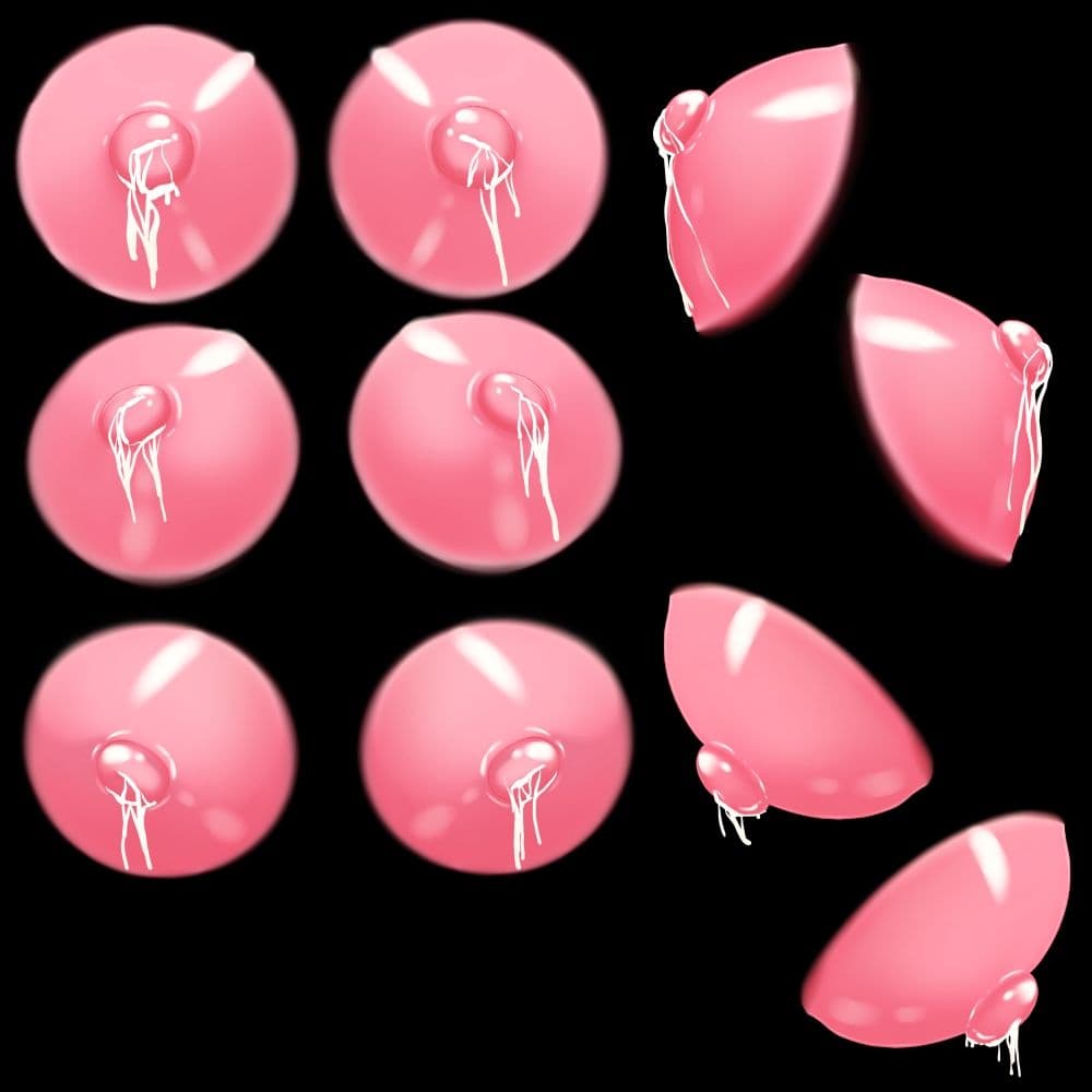 乳首素材（母乳あり） サンプル2