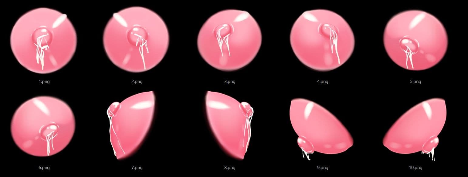 乳首素材（母乳あり） サンプル3