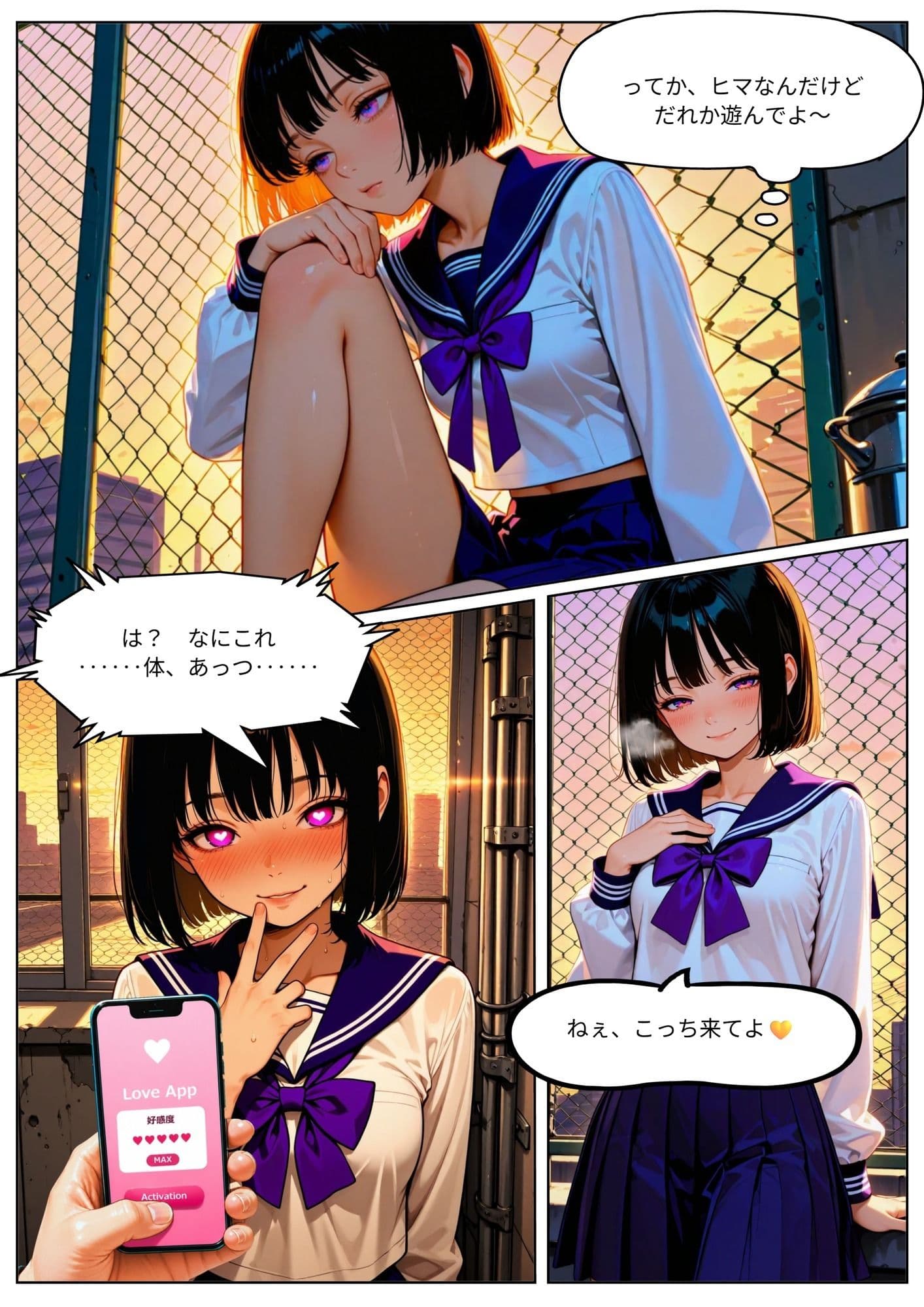 惚れアプリで孕ませ調教 Vol.2 学園編 サンプル1