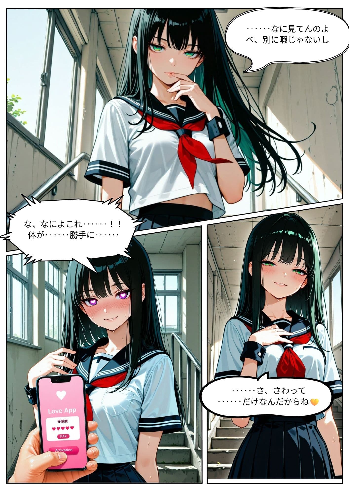 惚れアプリで孕ませ調教 Vol.2 学園編 サンプル3