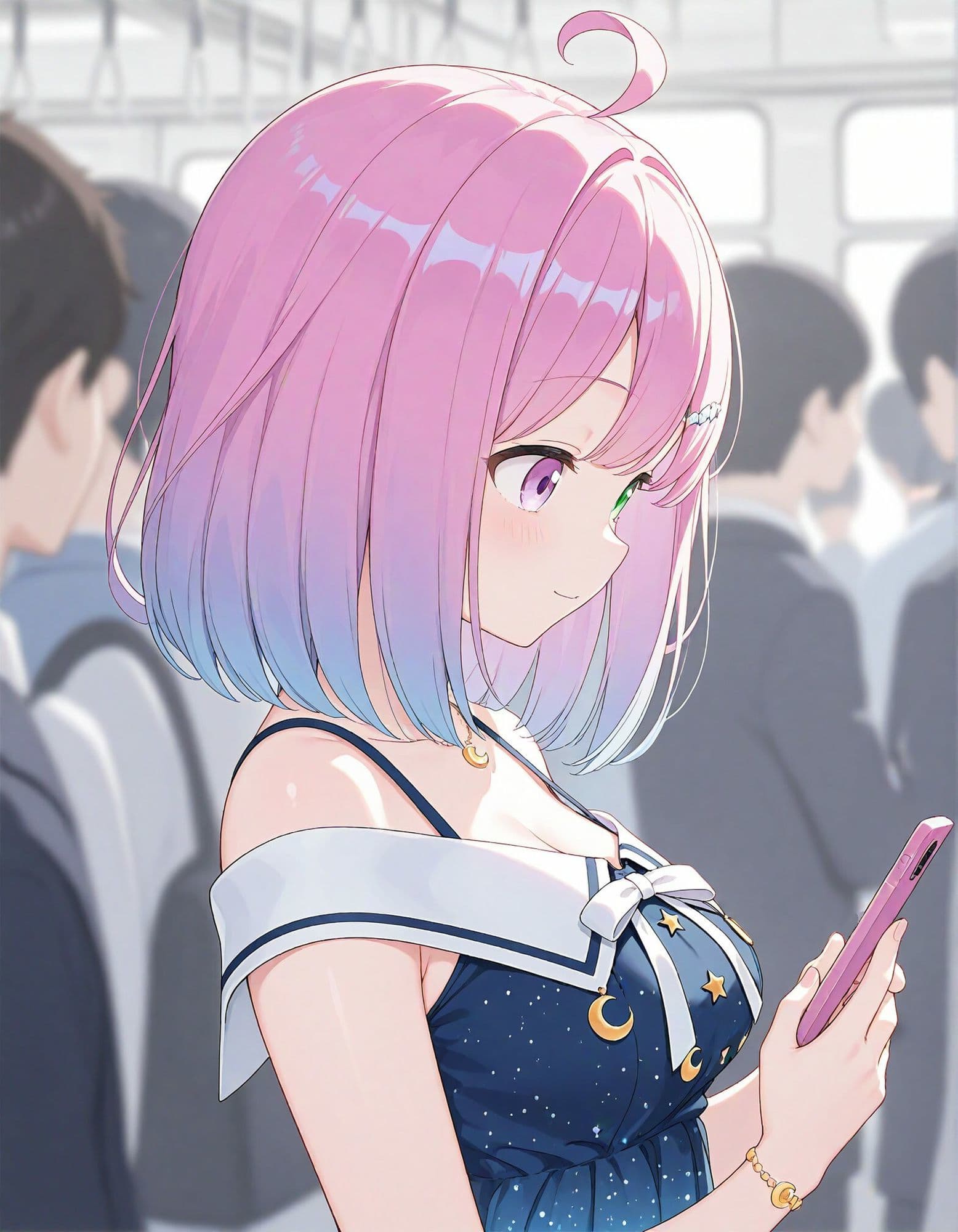 【動画付き】痴●電車 犯●れた少女 姫森ル●ナ編 サンプル2