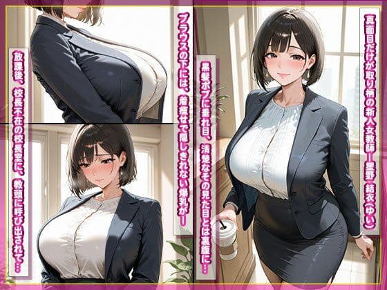 爆乳女教師、説教のはずが即ハメ堕ち〜着痩せおっぱいが教頭にバレて〜 サンプル2