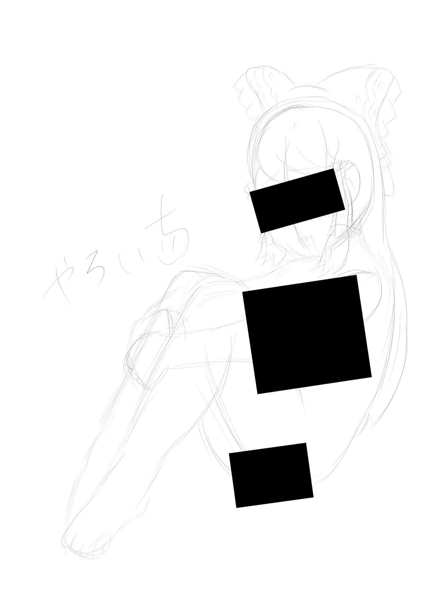 霊夢ちゃんのえっちなラフイラスト集vol.5 サンプル2