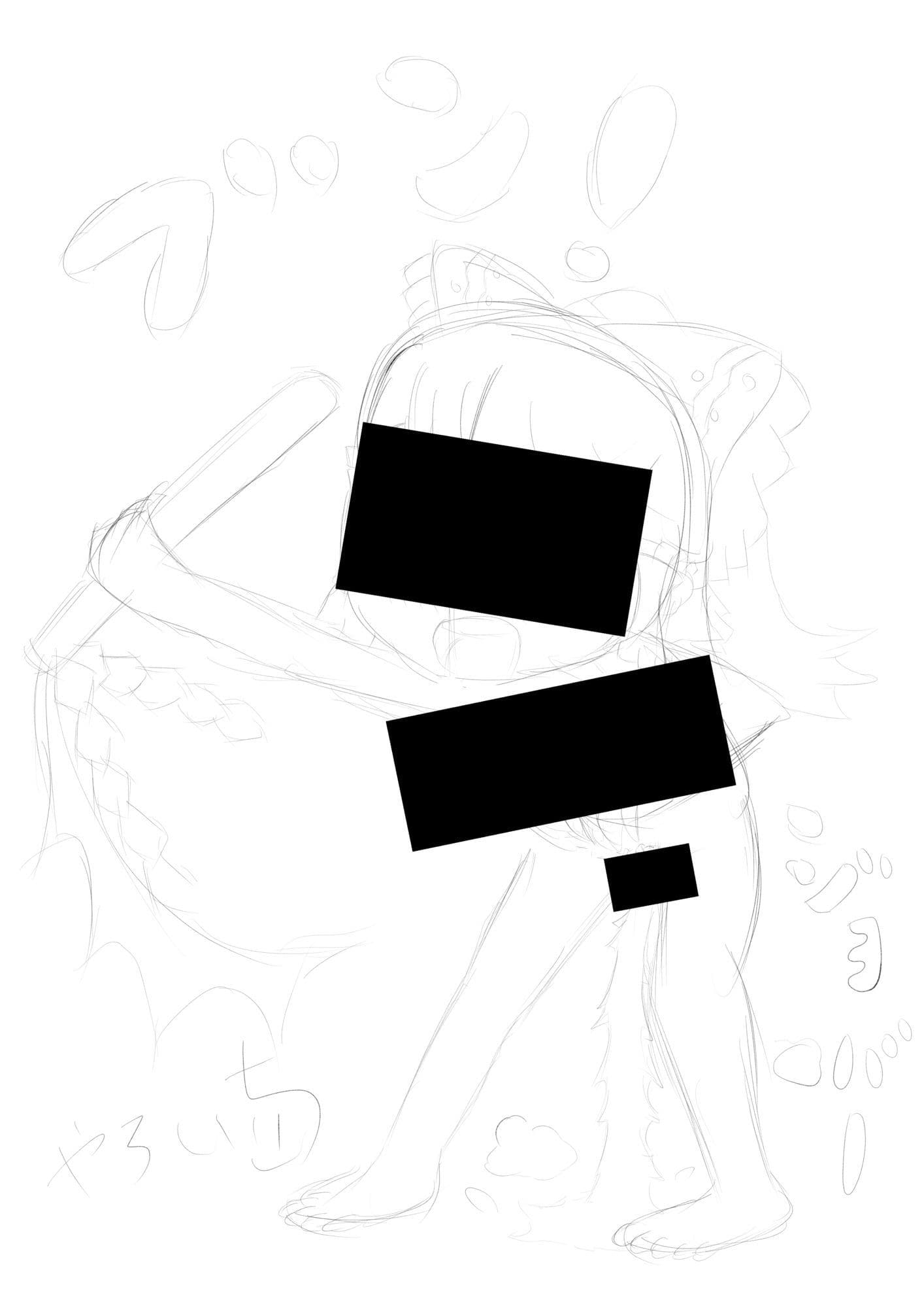 霊夢ちゃんのえっちなラフイラスト集vol.5 サンプル4