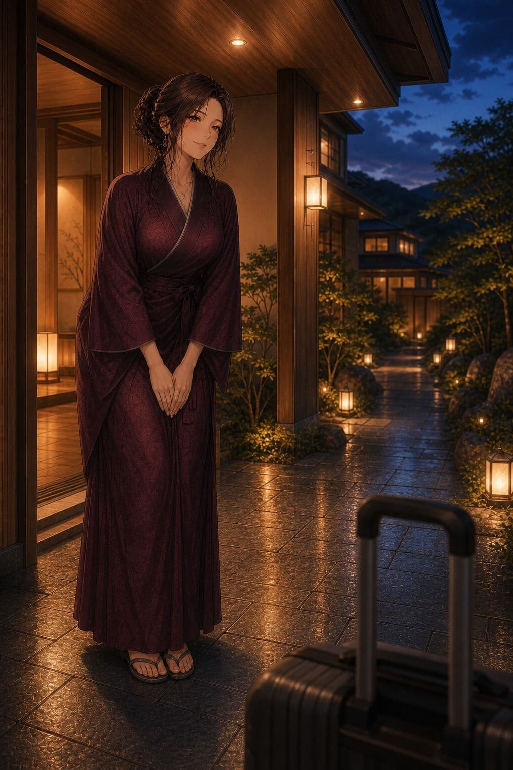 美人女将と過ごす温泉宿の一夜 サンプル2