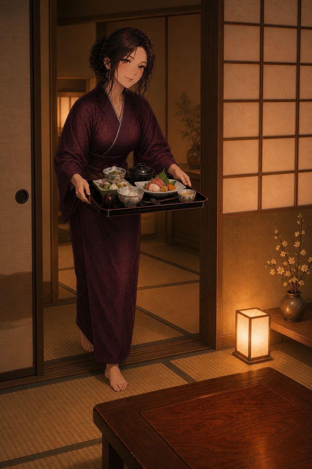 美人女将と過ごす温泉宿の一夜 サンプル4