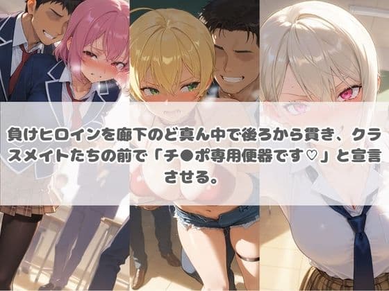 負けヒロインが敗北堕ちして俺のチ●ポ専用便器になった結果 食〇のソーマ サンプル2