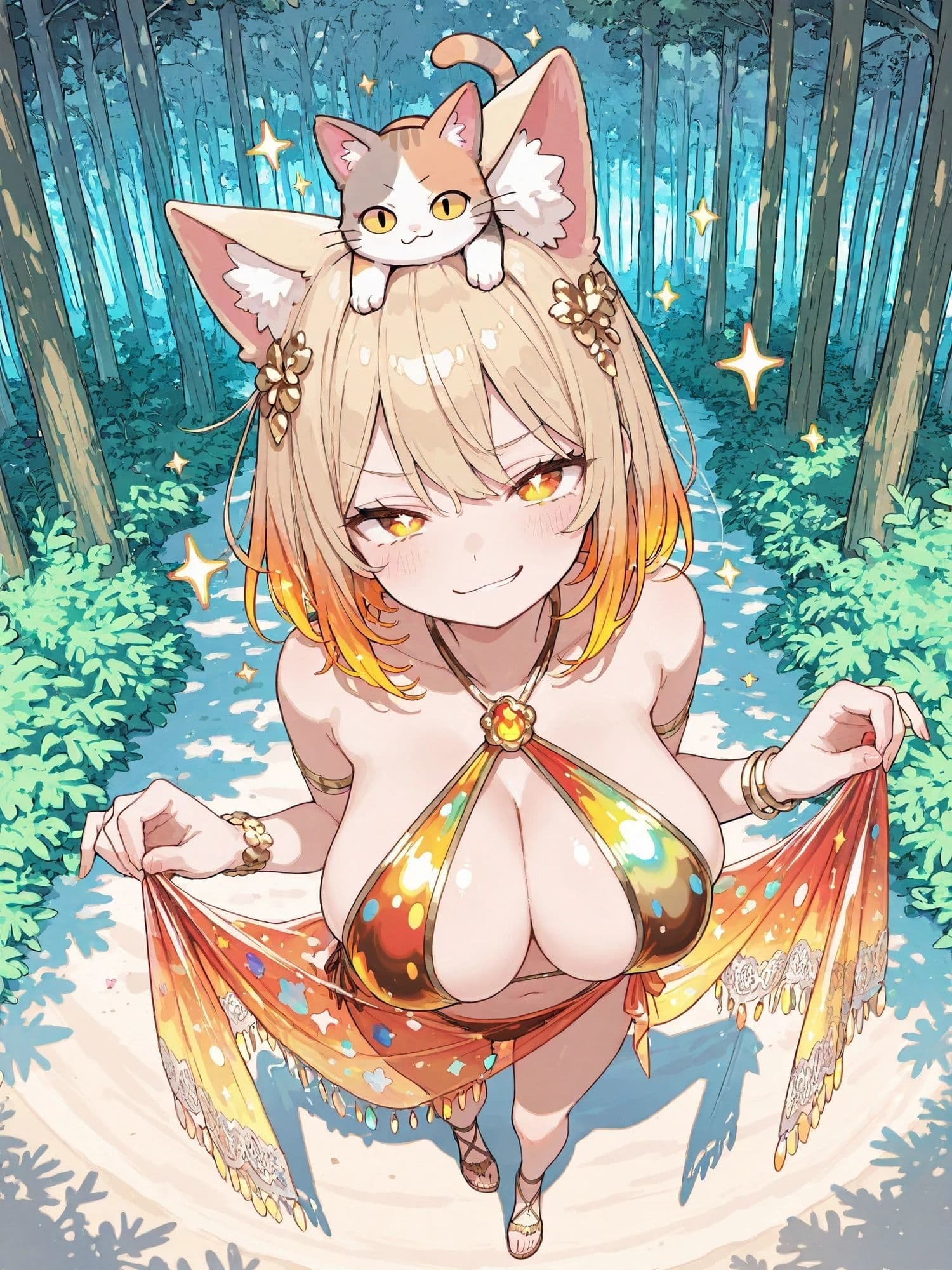 頭の上にねこが乗ってるだけなのに、反則級に可愛すぎます！1 〜猫をのせた少女のゆるふわファンタジー〜 サンプル7