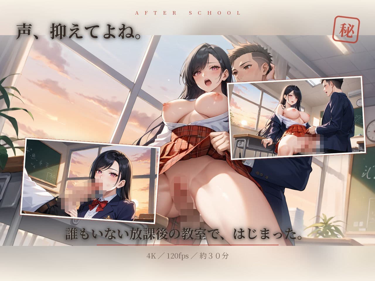 隣の君と、最後の秘密 〜爆乳幼馴染J〇と、卒業前夜まで中〇し種付けしまくった一週間 サンプル2