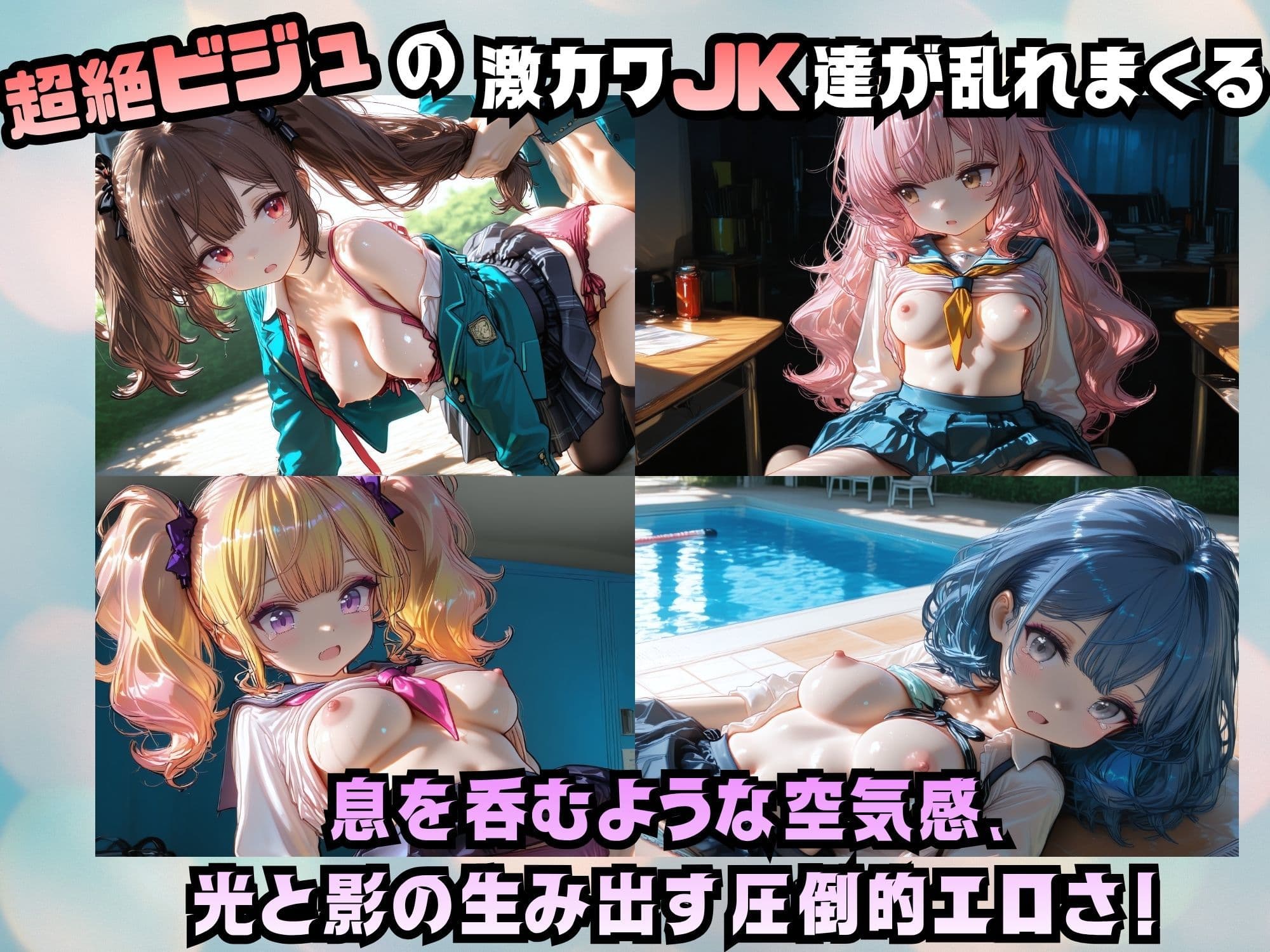 【4K神画質 120FPS】超絶ビジュ！ カースト上位 学園JK 孕ませSEX 100連発！ サンプル2