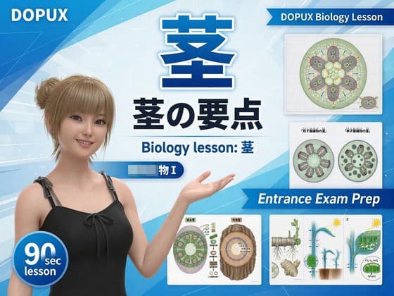 【▲20】一ノ瀬廻里 大学に進学し強豪予備校『DOPUX（ドピュックス』で生物I，IIを教える名物講師に！（Vol.031:茎）