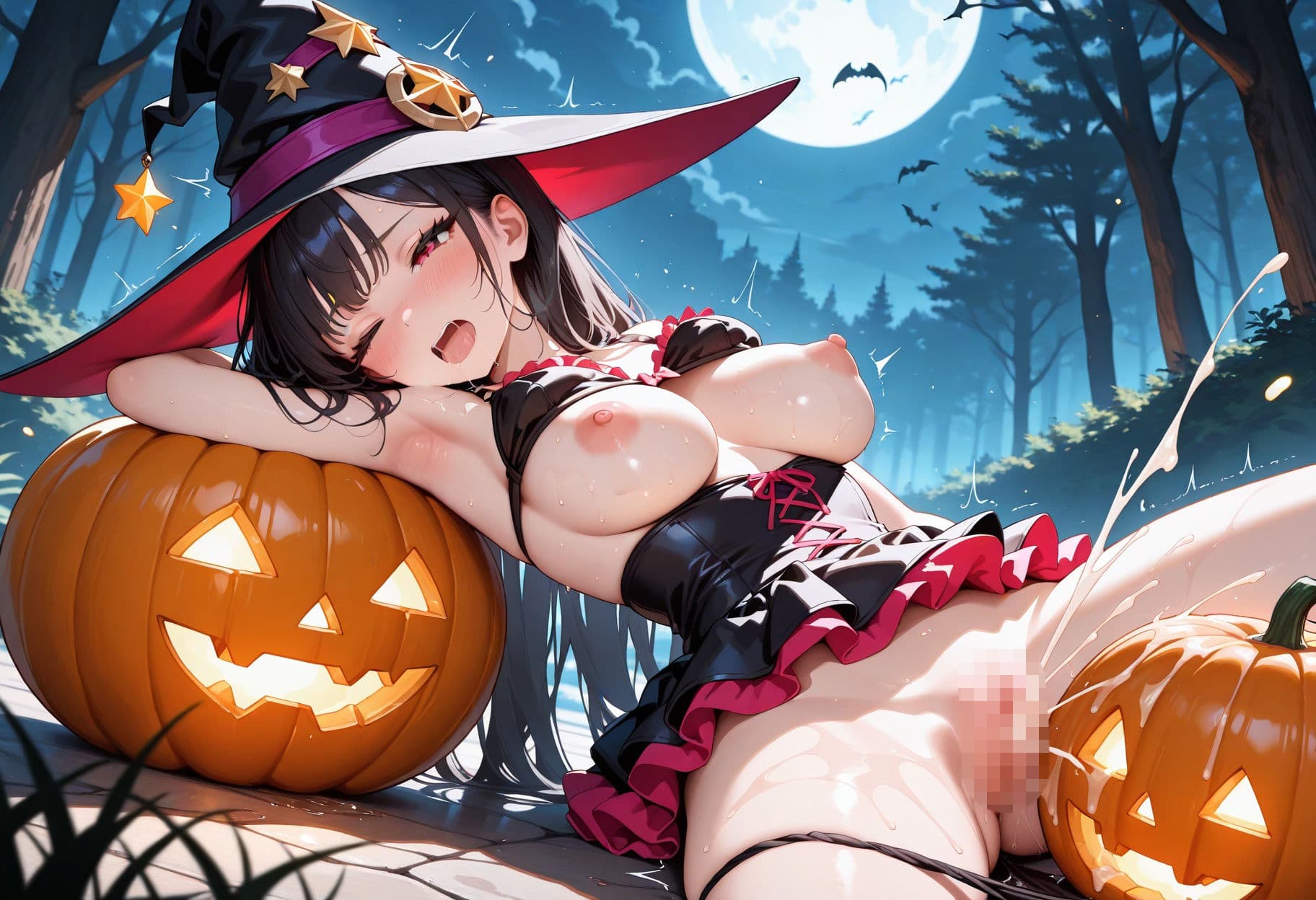 ハロウィン性指導×魔法使い編〜乱れた衣装のまま誘惑し種付け連続絶頂〜 サンプル4