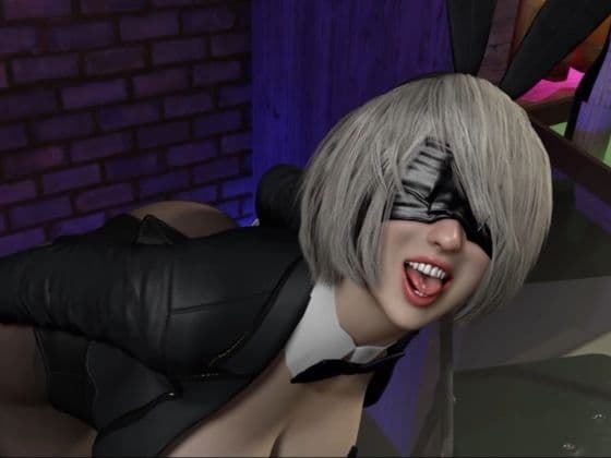【2B×バニー】夜Barで2Bバニーパラダイス！【バニーロイド】 サンプル5