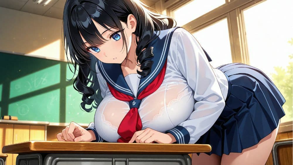 白スク水の清楚姉妹が水泳コーチと孕ませ交尾三昧【4K】 サンプル3