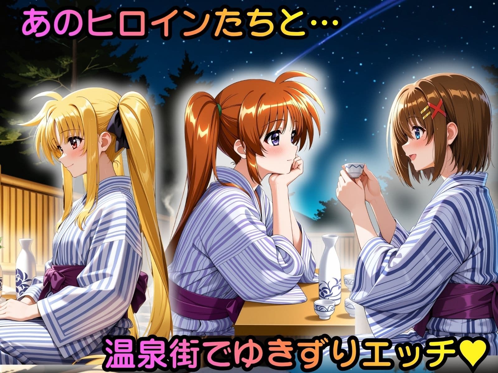 ヒロイン温泉街ゆきずりエッチ 魔法少女リ●カルなのは編 サンプル1