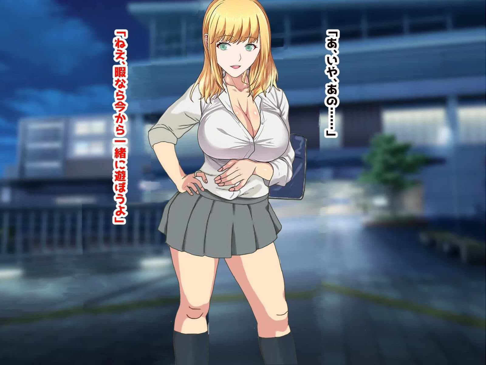 爆乳援交ギャルのむっちりボディーにチンポが疼いてしまい、男たちに汚されまくった膣で童貞卒業しました サンプル1