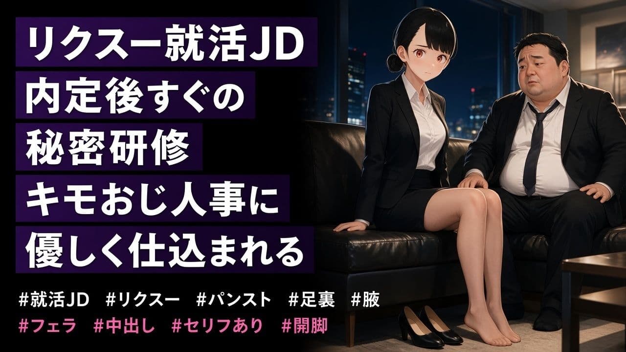 パンスト美脚のリクスー就活JDが、キモおじ人事の特別研修を受け入れるまで サンプル1