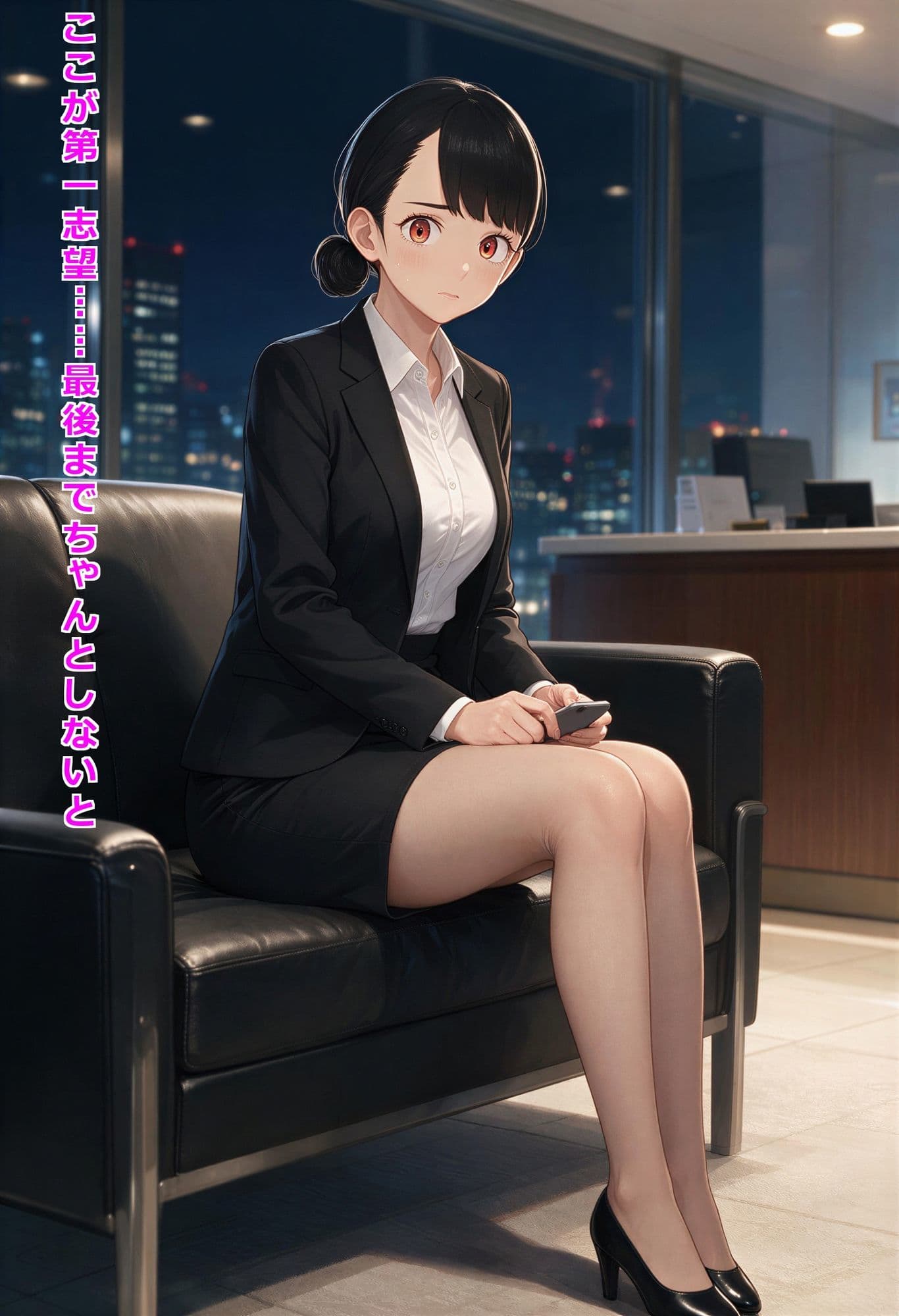 パンスト美脚のリクスー就活JDが、キモおじ人事の特別研修を受け入れるまで サンプル2