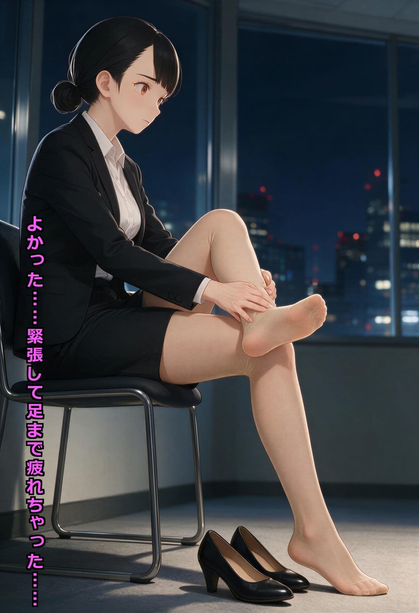 パンスト美脚のリクスー就活JDが、キモおじ人事の特別研修を受け入れるまで サンプル3