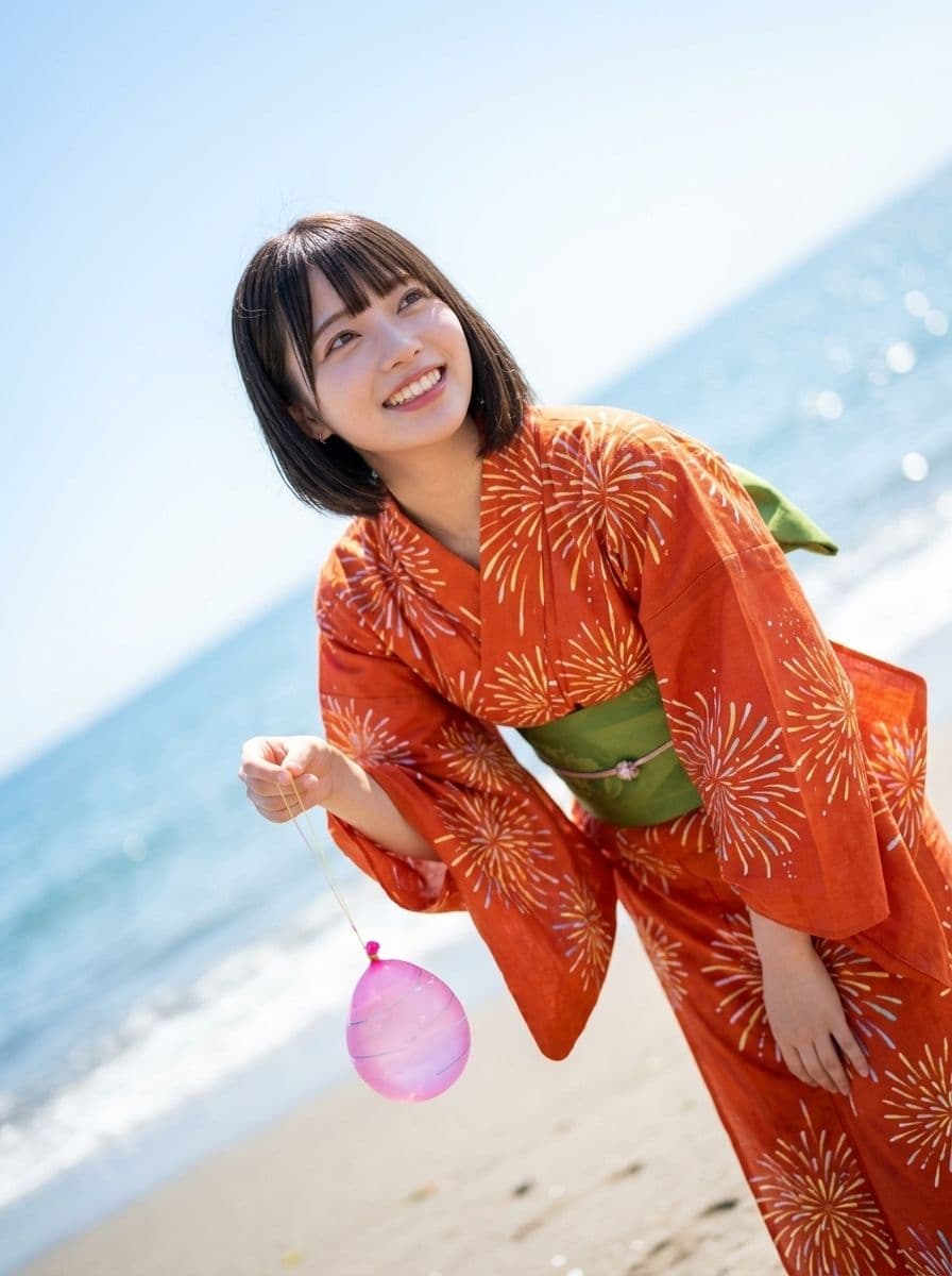 「ねえ、ずっと側にいて？」透明感200％の21歳・美菜（ミナ）と巡る真夏の絶景＆ビーチデート   写真集風ヘルシーショット サンプル3