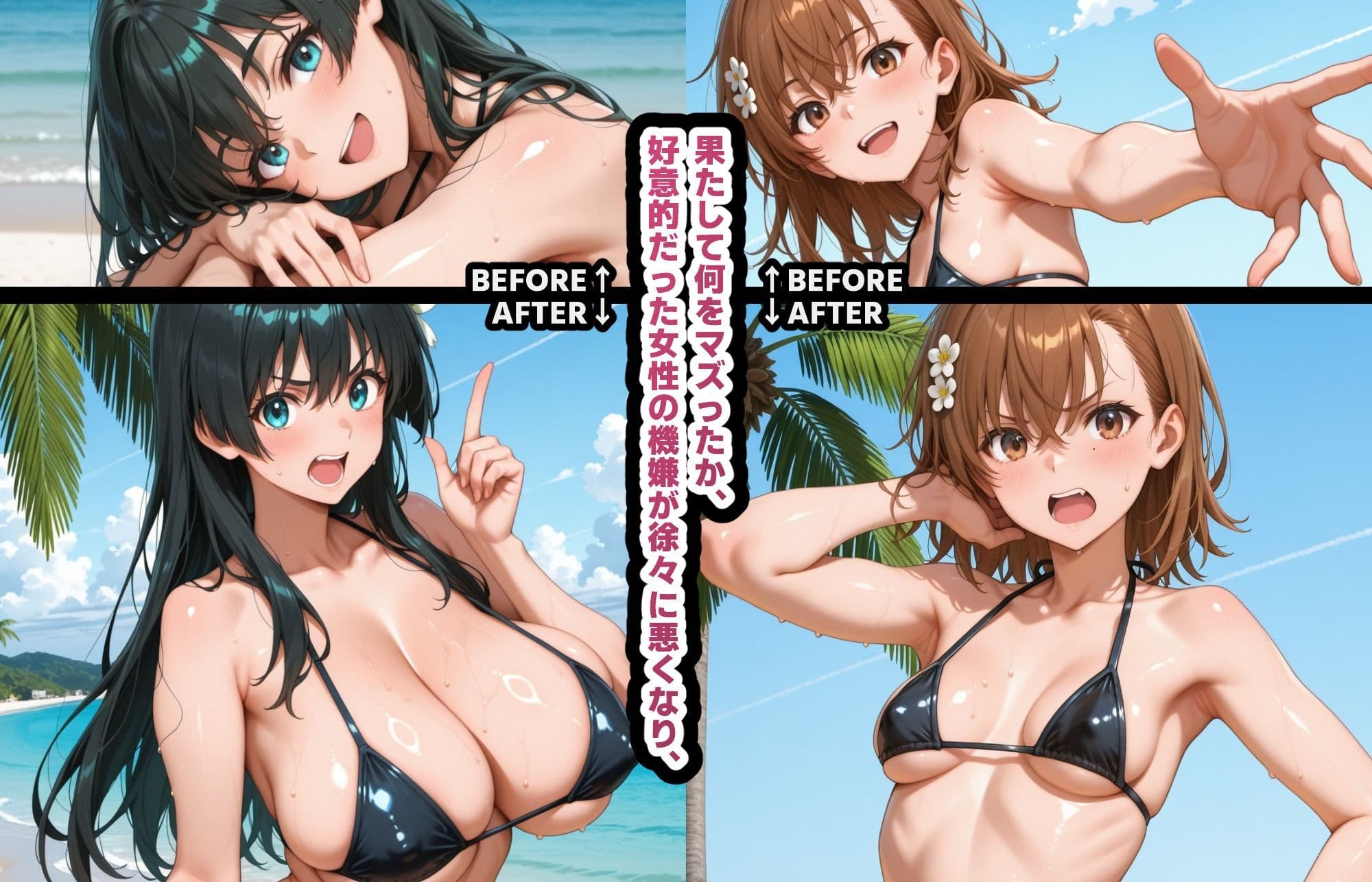 メチャクチャに嫌われてからのレ●プが一番気持ち良いから。【美琴＆涙子】 サンプル1
