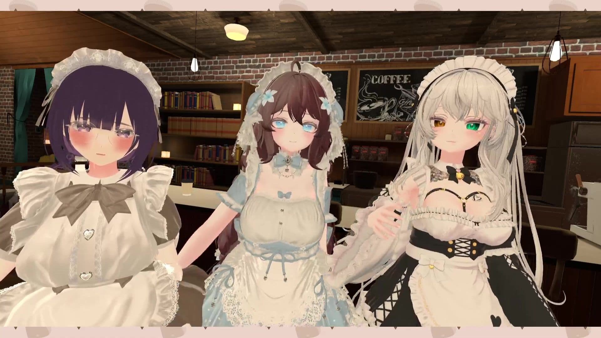 【アイテム連動】ポプロChilloutVR！！可愛いメイド達がご主人様にご奉仕…（はーと）【リスナーさん参加型】  井栗まろん サンプル1