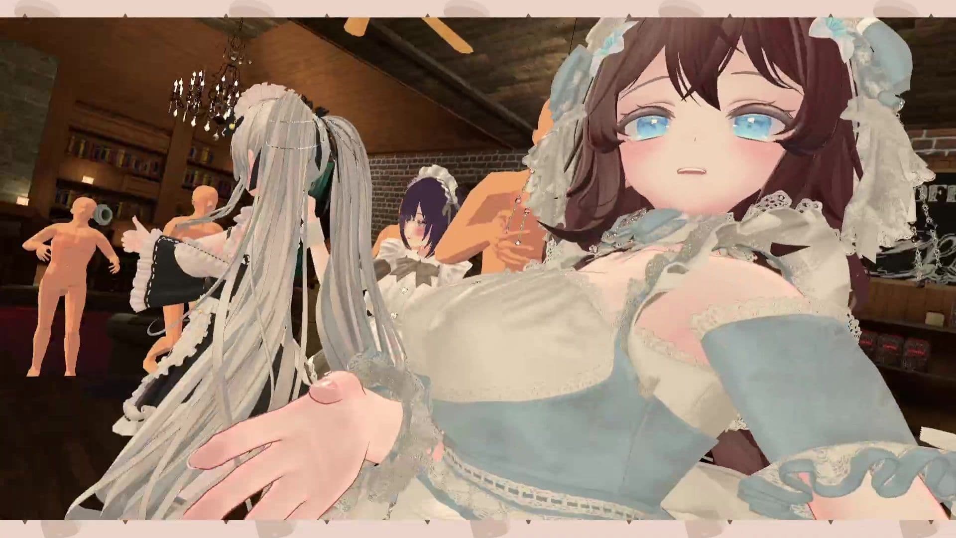 【アイテム連動】ポプロChilloutVR！！可愛いメイド達がご主人様にご奉仕…（はーと）【リスナーさん参加型】  井栗まろん サンプル2