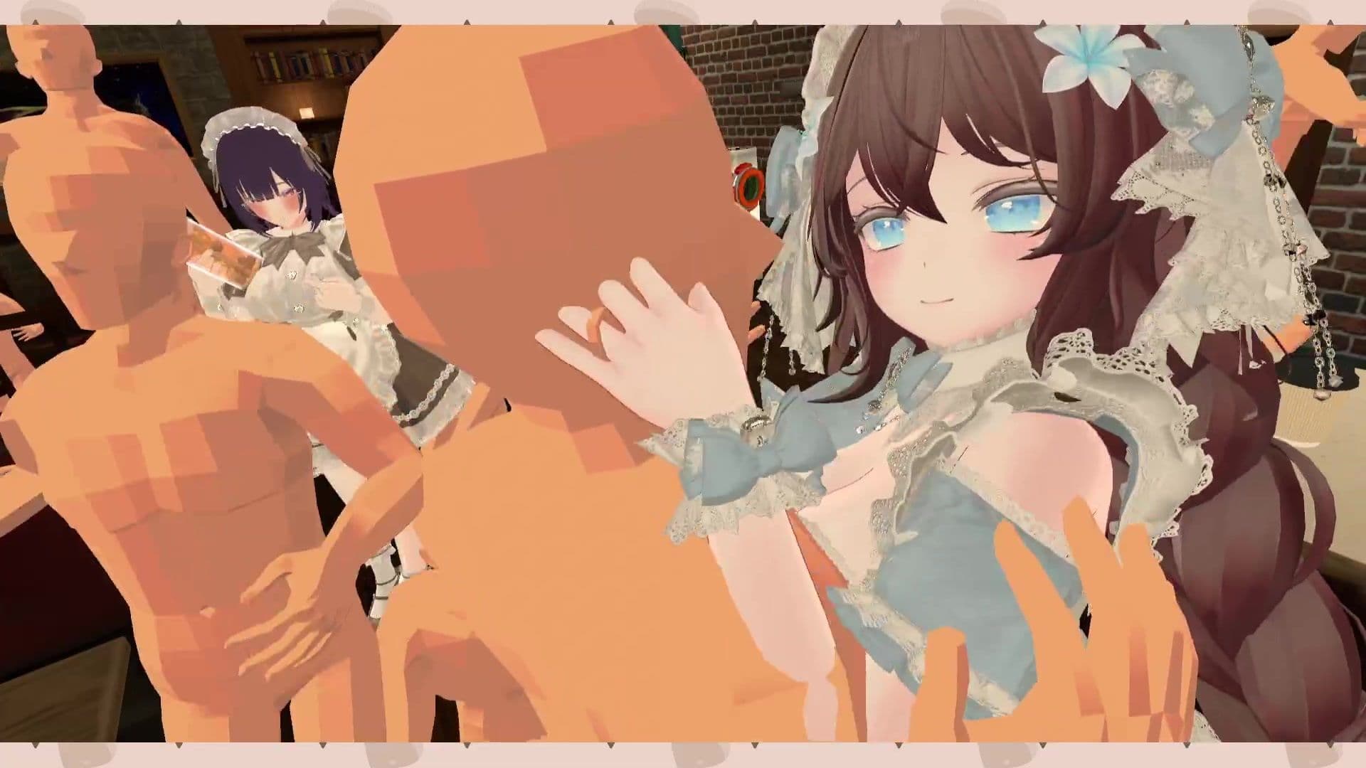 【アイテム連動】ポプロChilloutVR！！可愛いメイド達がご主人様にご奉仕…（はーと）【リスナーさん参加型】  井栗まろん サンプル3