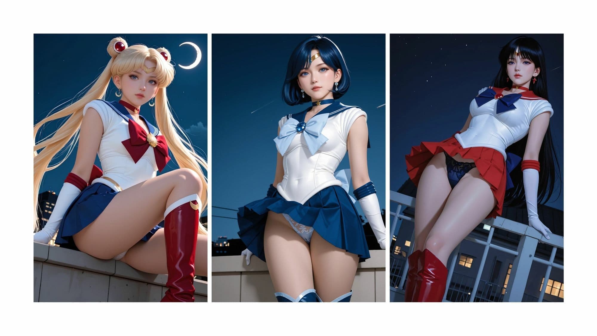 私の肛門そんなに見ないで  コスプレ  セーラー戦士10人 サンプル1